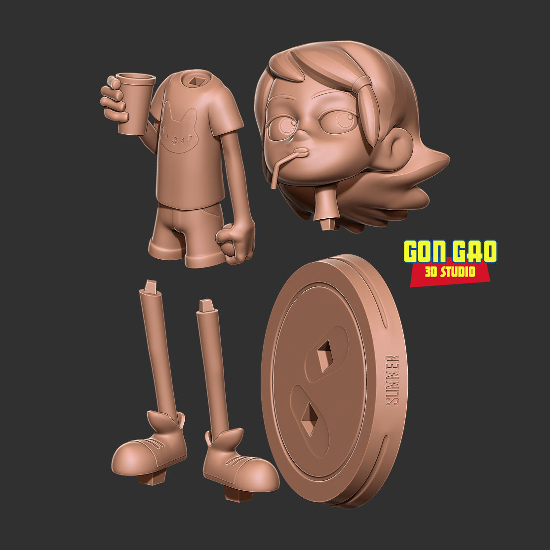 Kid Gwen Tennyson Fanart 3D print model_2