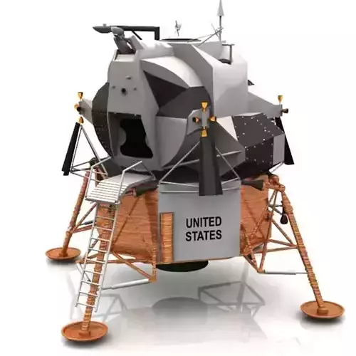 Eagle Lunar Lander Studio Max 3D model