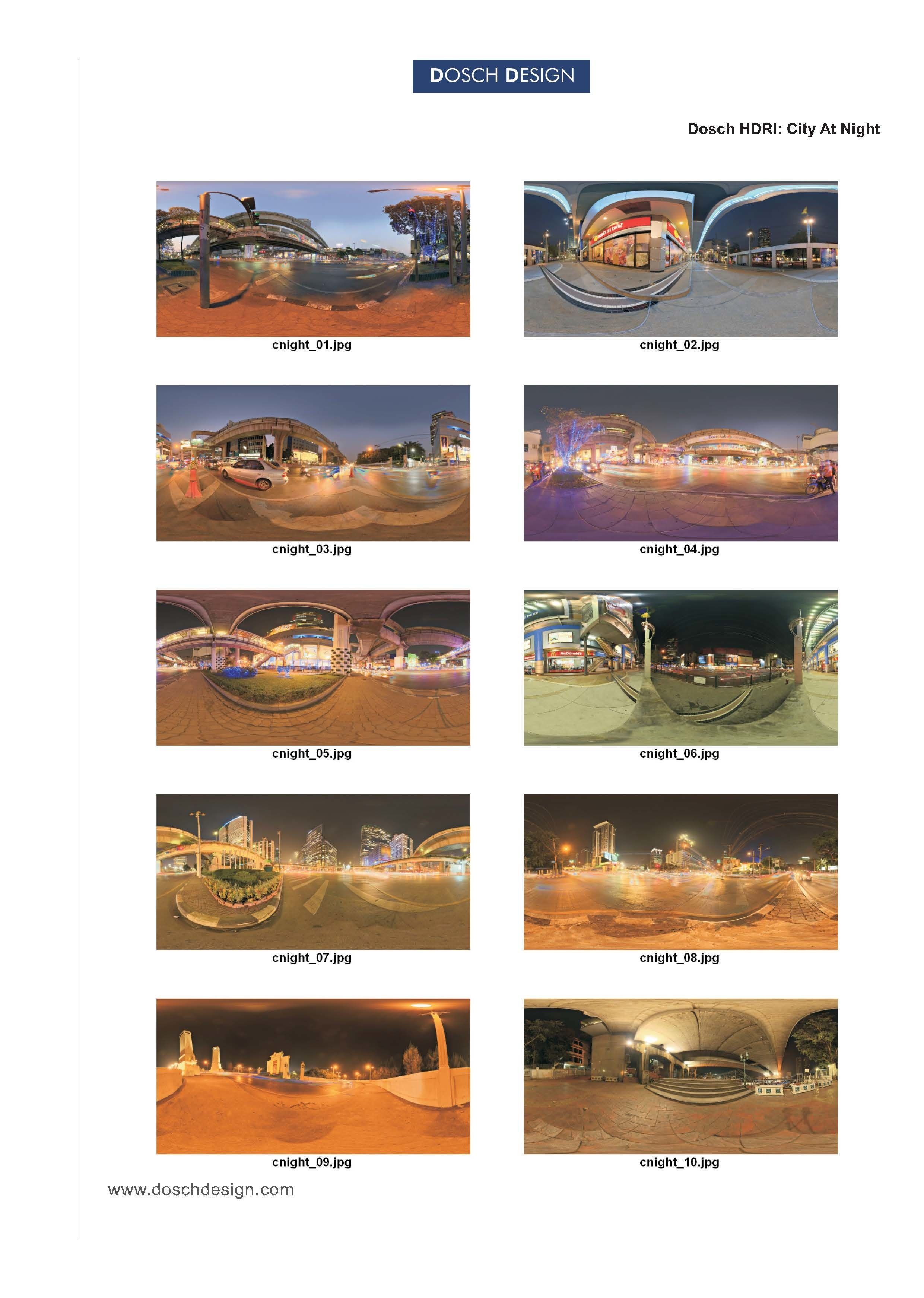 Dosch HDRI - City At Night Texture_1