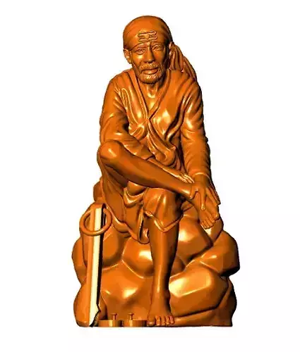 3D Sculpture Sai Baba