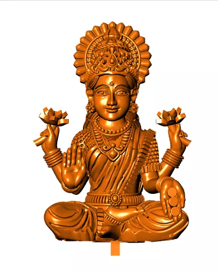 Laxmi Mata Murti 3D print model_0