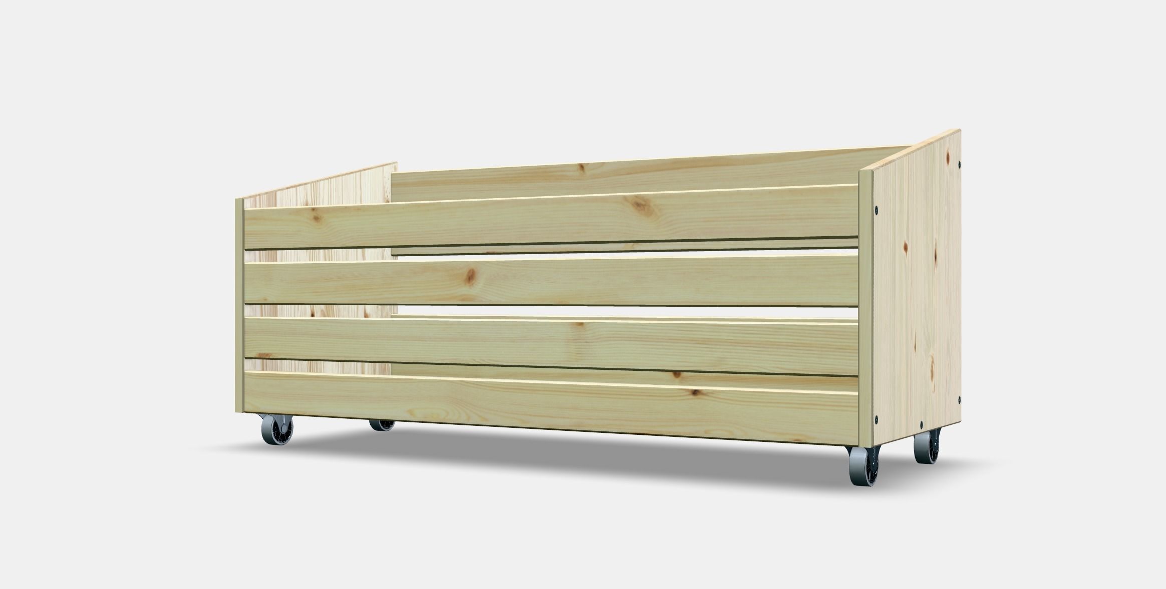 IVAR Storage box on wheels Low-poly 3D model_13