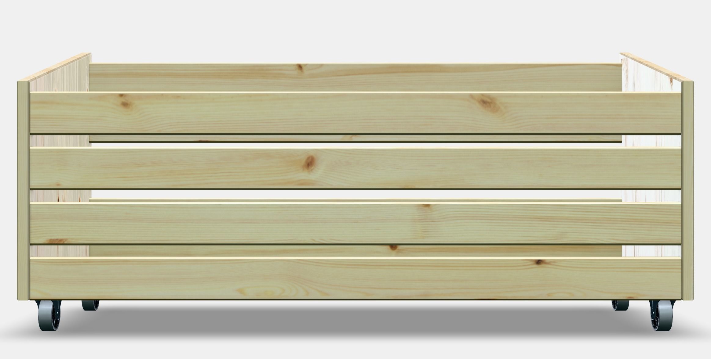 IVAR Storage box on wheels Low-poly 3D model_11