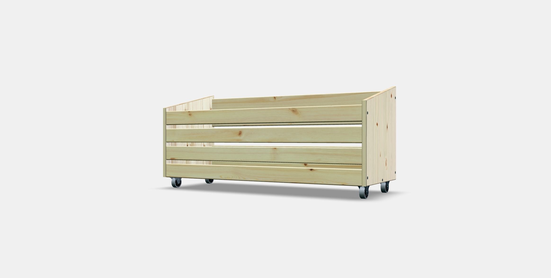 IVAR Storage box on wheels Low-poly 3D model_12