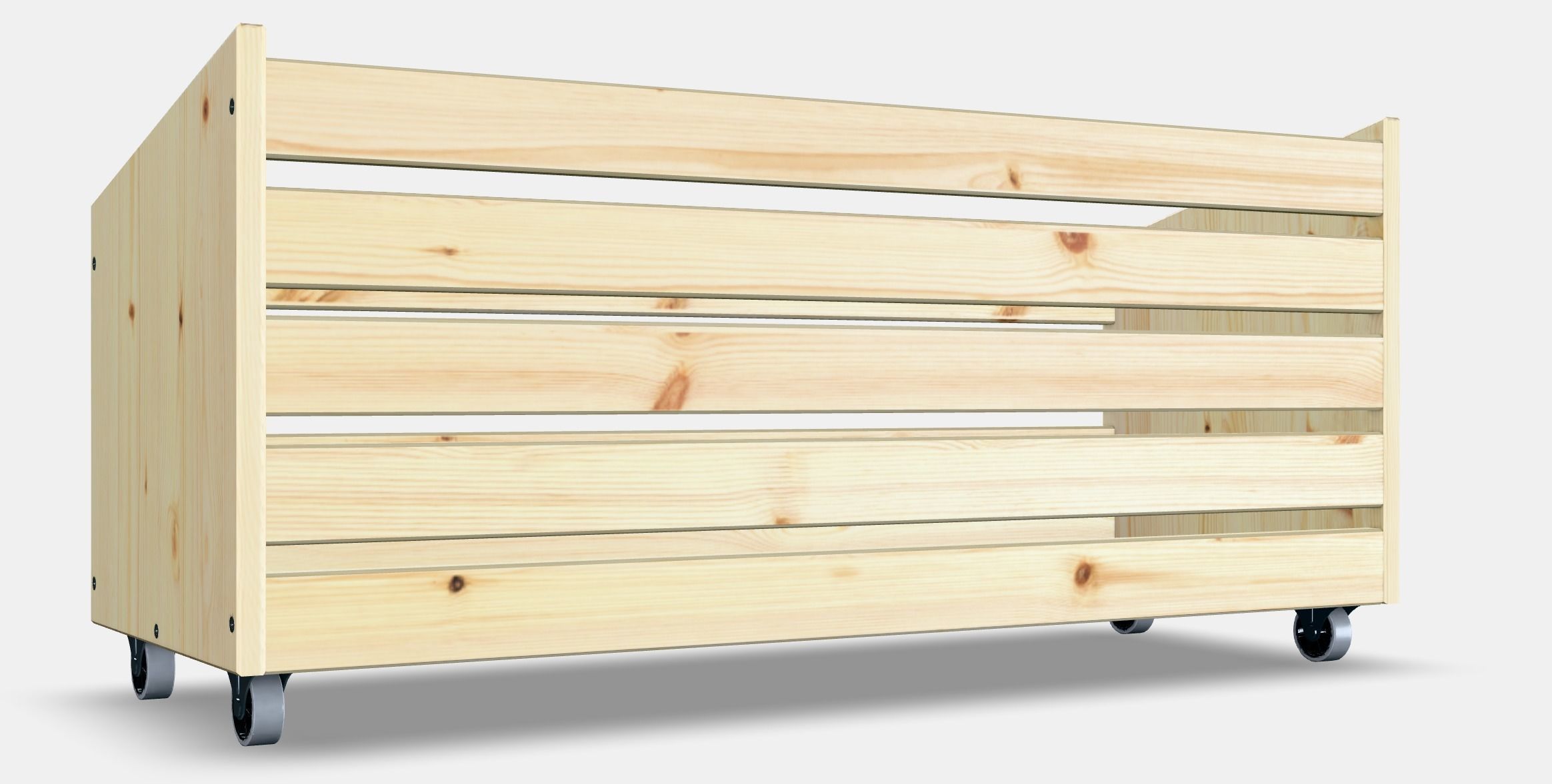 IVAR Storage box on wheels Low-poly 3D model_5