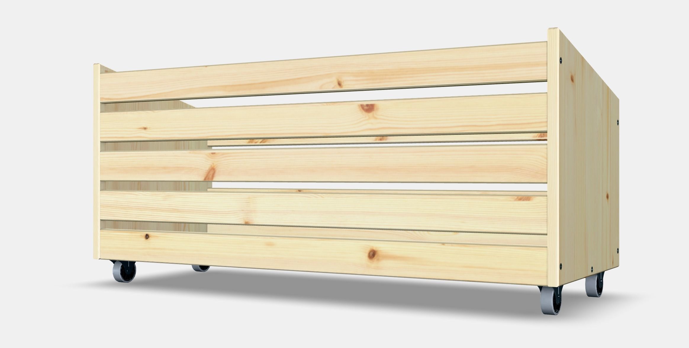 IVAR Storage box on wheels Low-poly 3D model_10