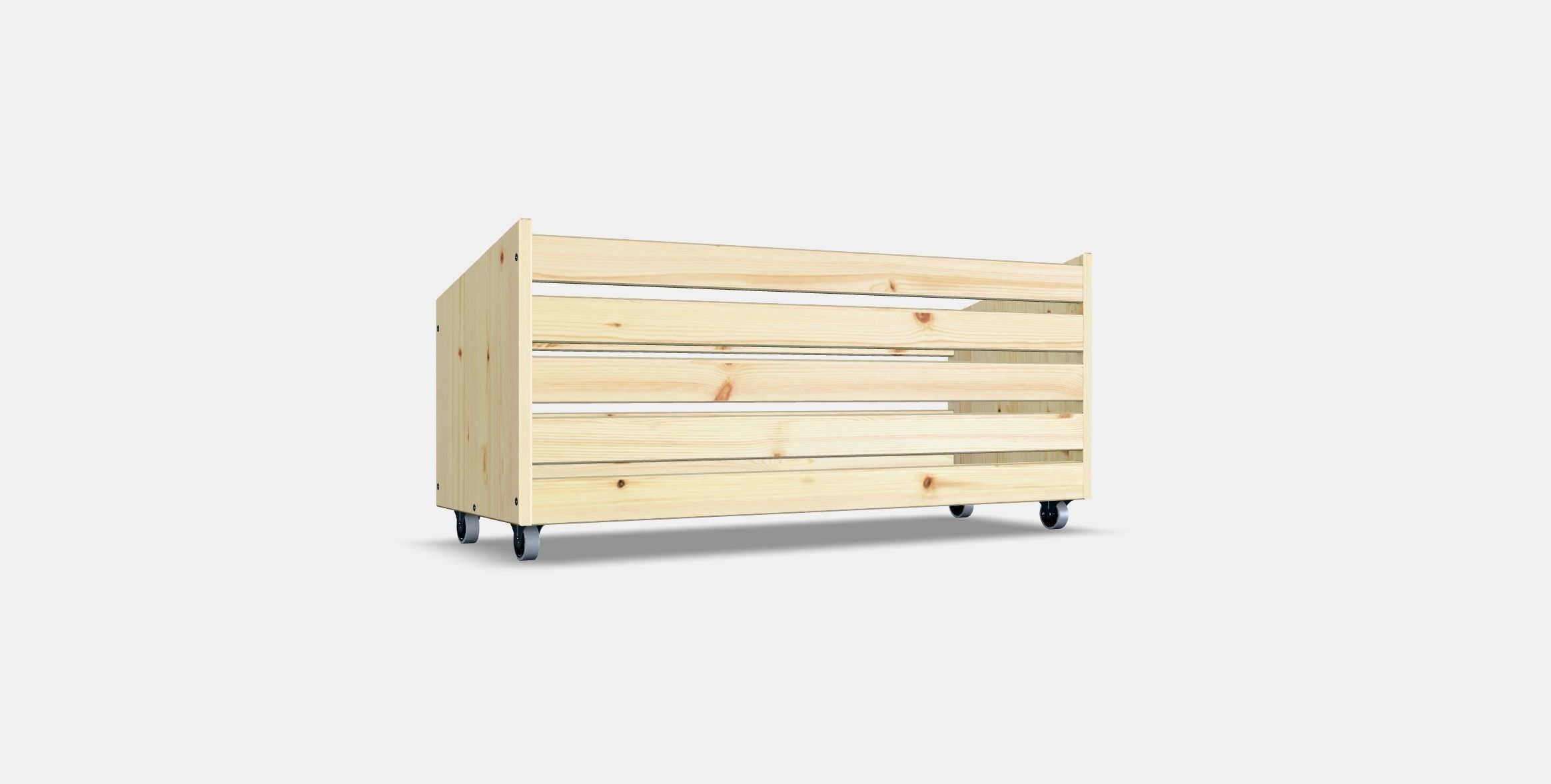 IVAR Storage box on wheels Low-poly 3D model_16