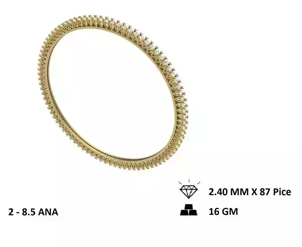 Fancy Bangles  3d Model