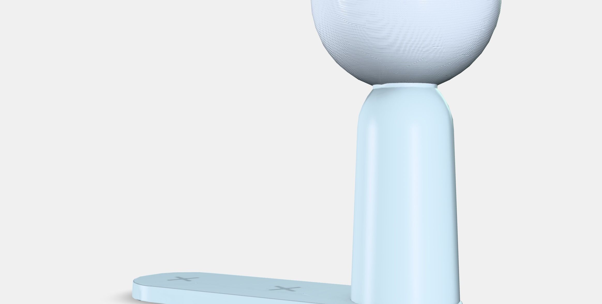 BETTORP LED mobile lamp w wireless charging Low-poly 3D model_6