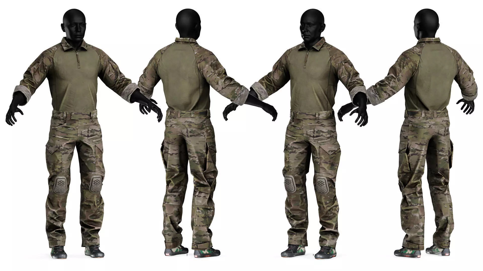 CRYE PRECISION COMBAT UNIFORM G4 Low-poly 3D model_0