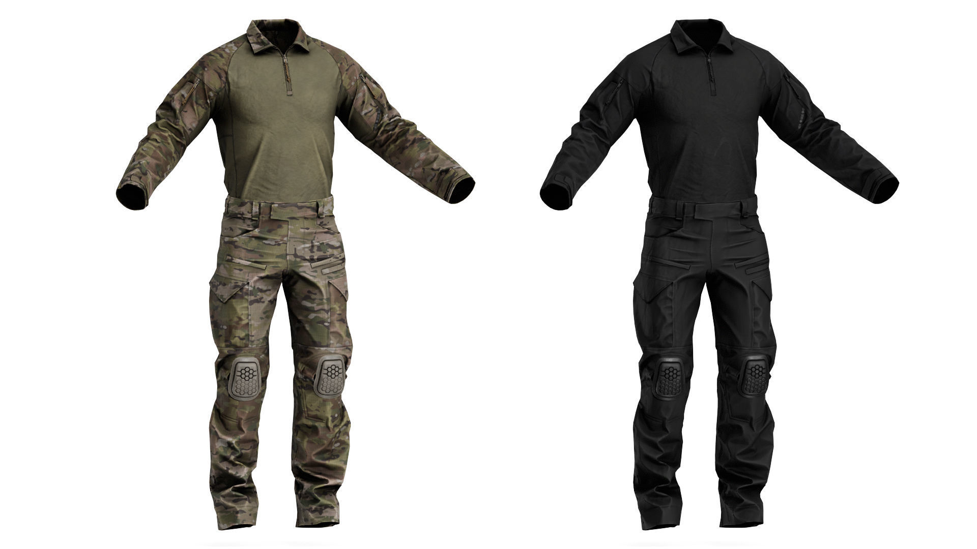 CRYE PRECISION COMBAT UNIFORM G4 Low-poly 3D model_1