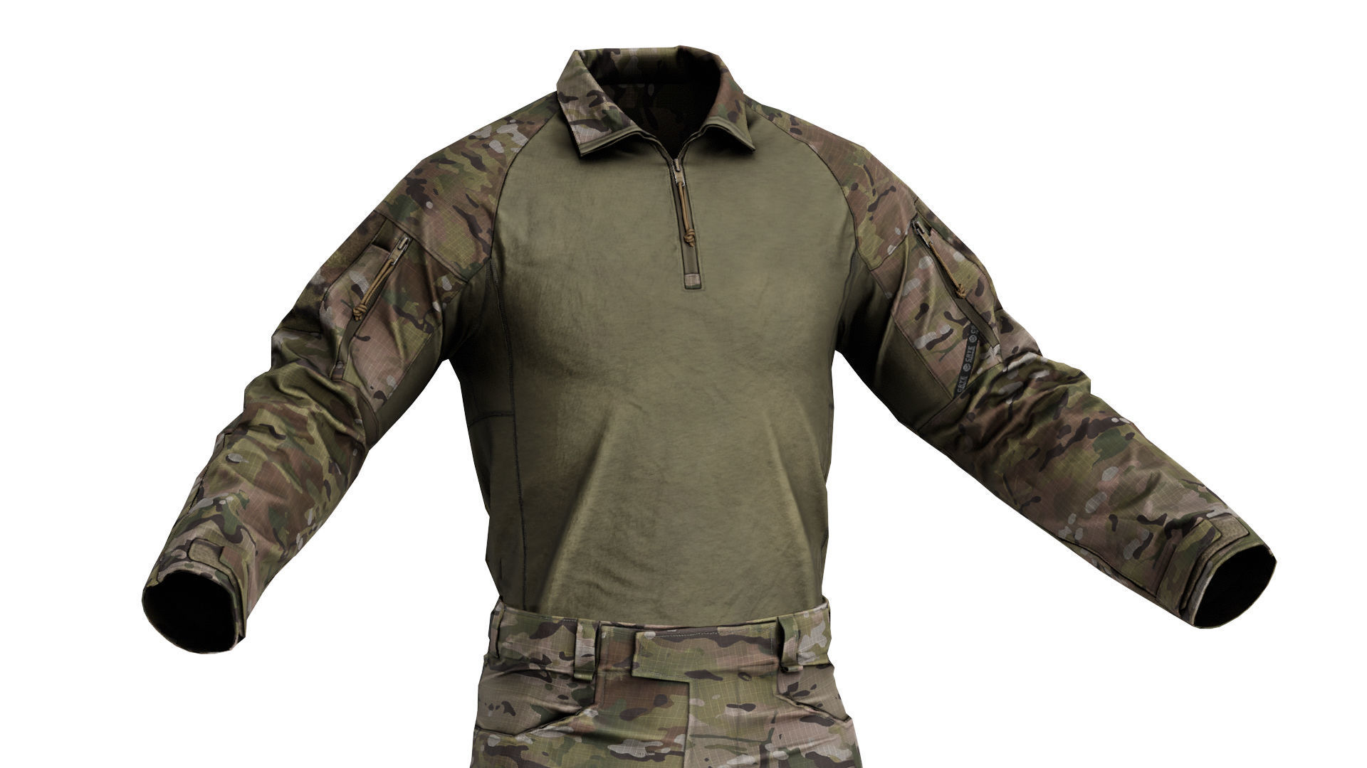 CRYE PRECISION COMBAT UNIFORM G4 Low-poly 3D model_9
