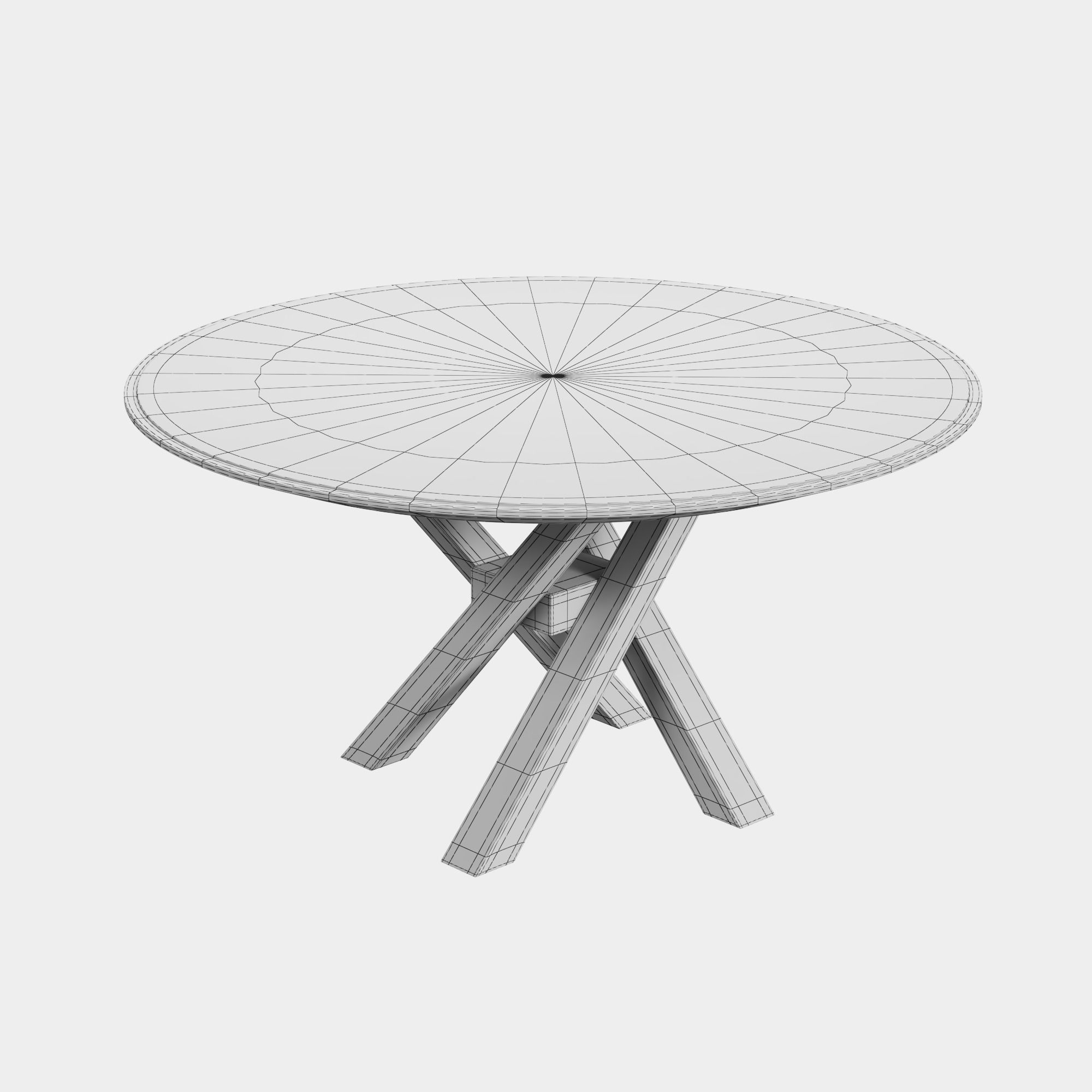Riflessi Sveva Chair and Shangai Round Table 02 3D model_12