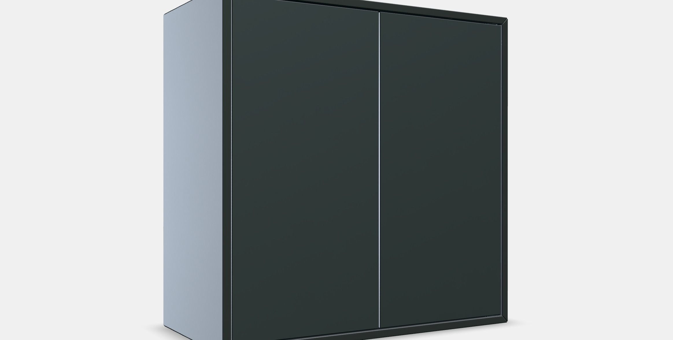 EKET Cabinet w 2 doors and 1 shelf Low-poly 3D model_9