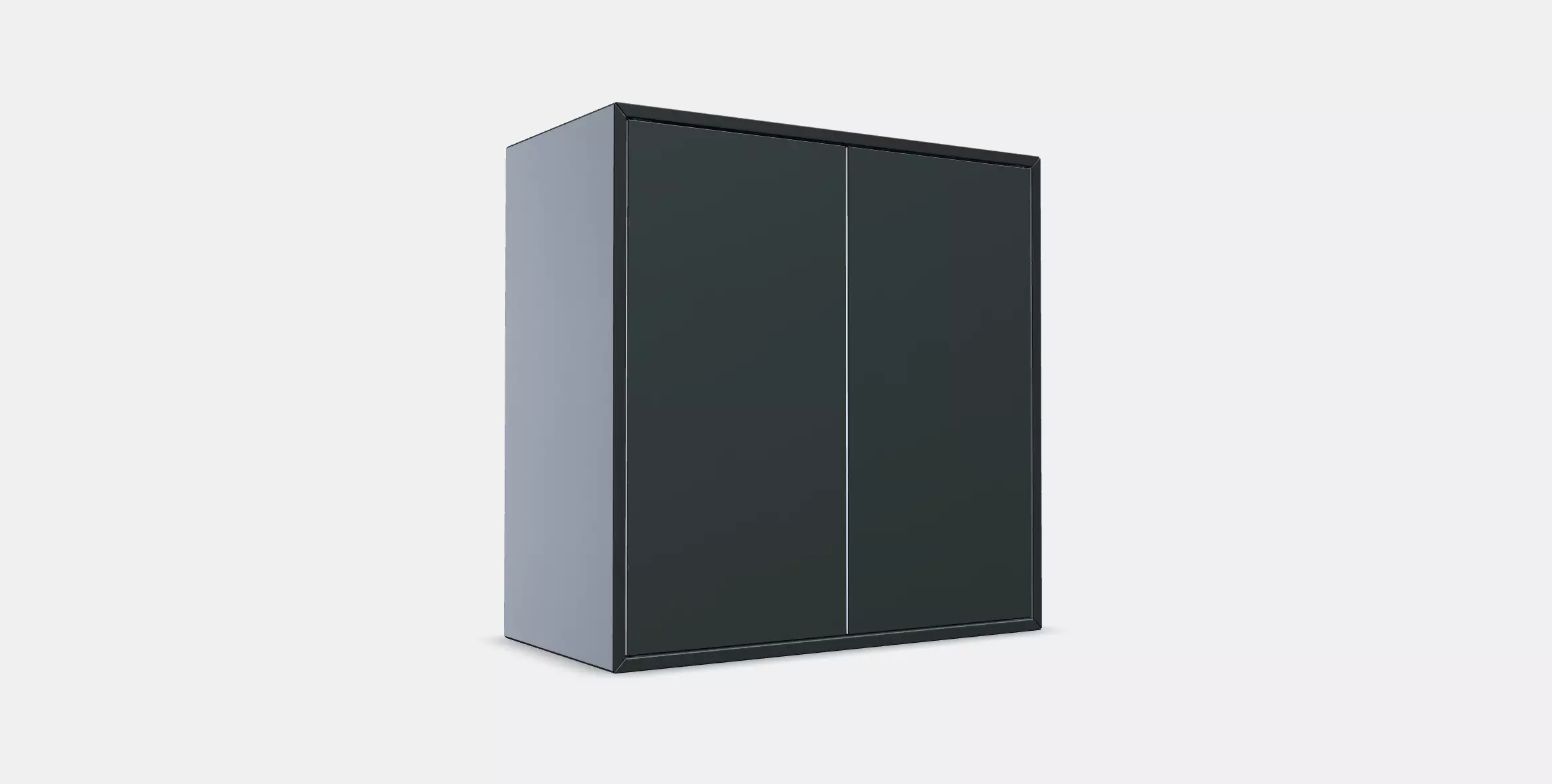 EKET Cabinet w 2 doors and 1 shelf Low-poly 3D model_0