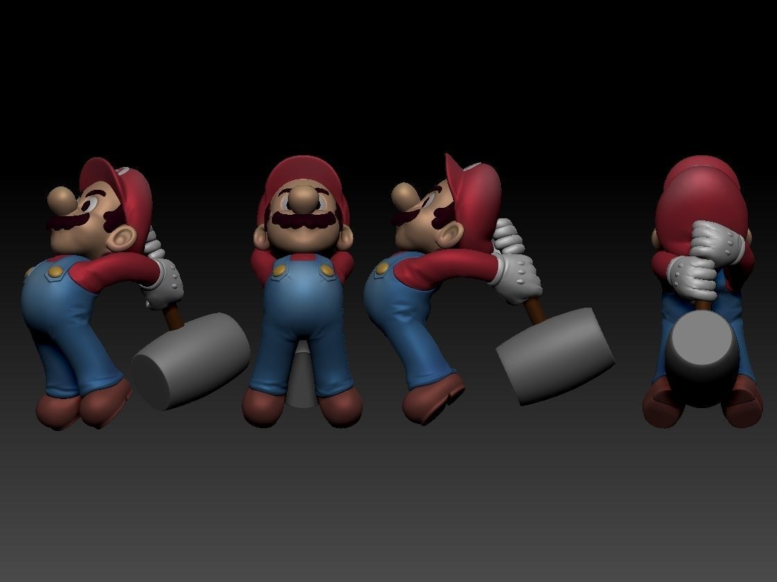 HAMMER MARIO - FANART 3D print model_2