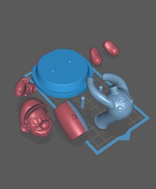 HAMMER MARIO - FANART 3D print model_1