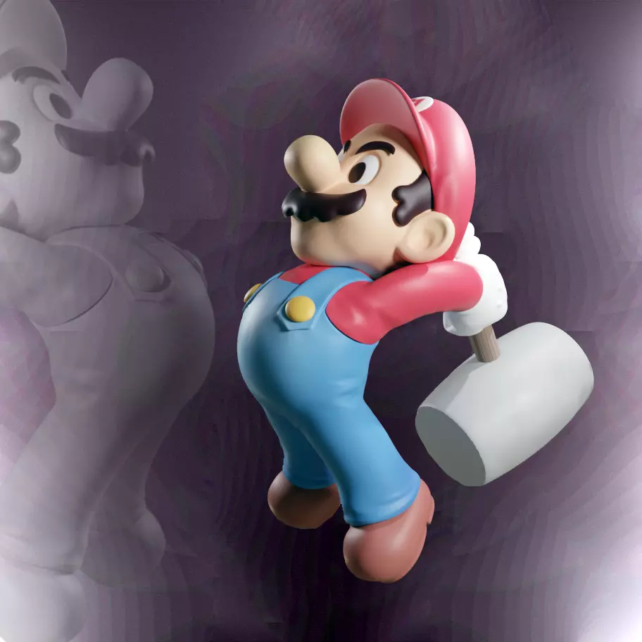 HAMMER MARIO - FANART 3D print model_0