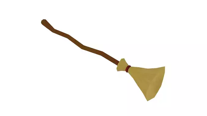 Broom - Hand Painted