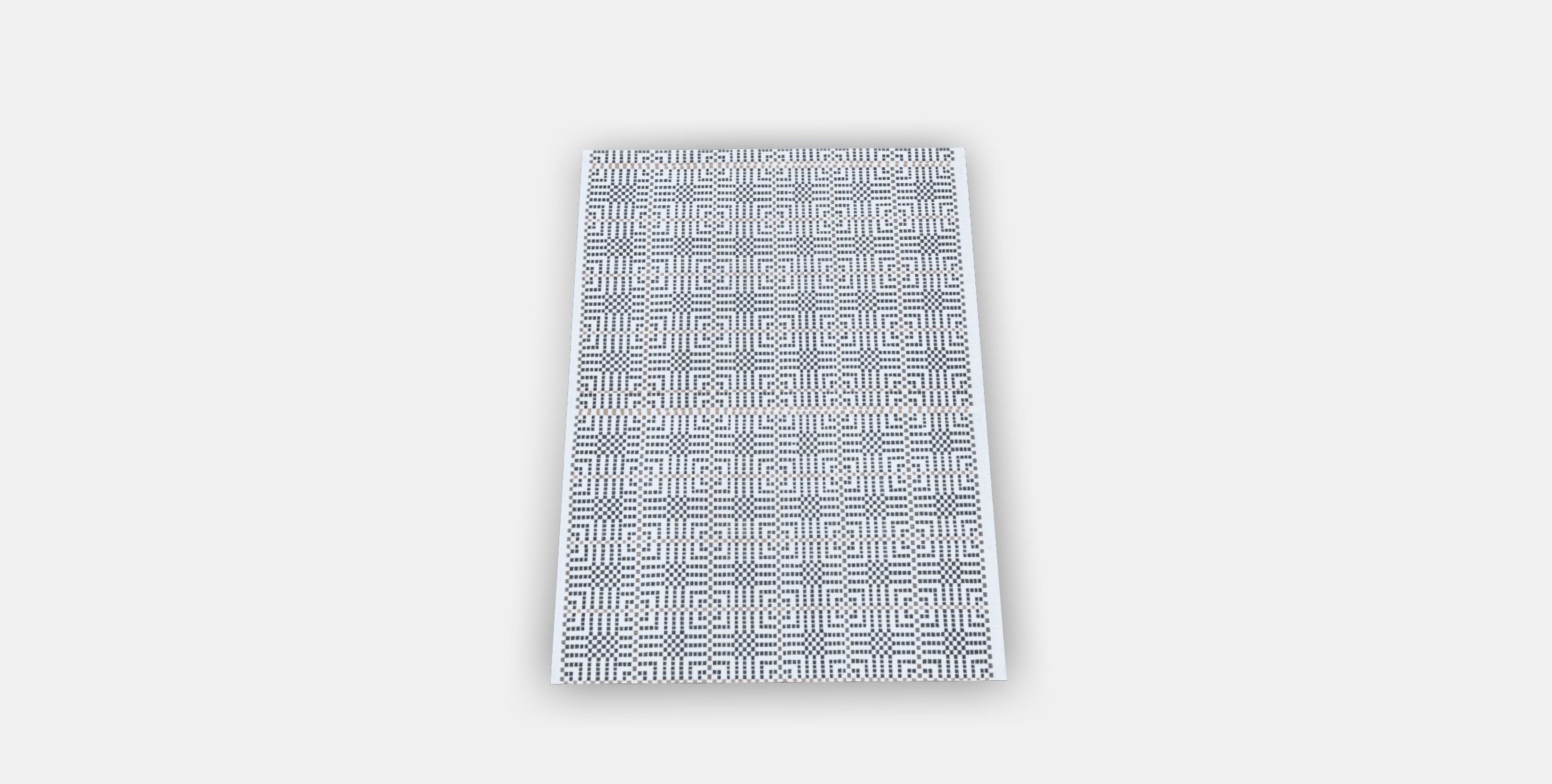 VAMDRUP Rug flatwoven Low-poly 3D model_3