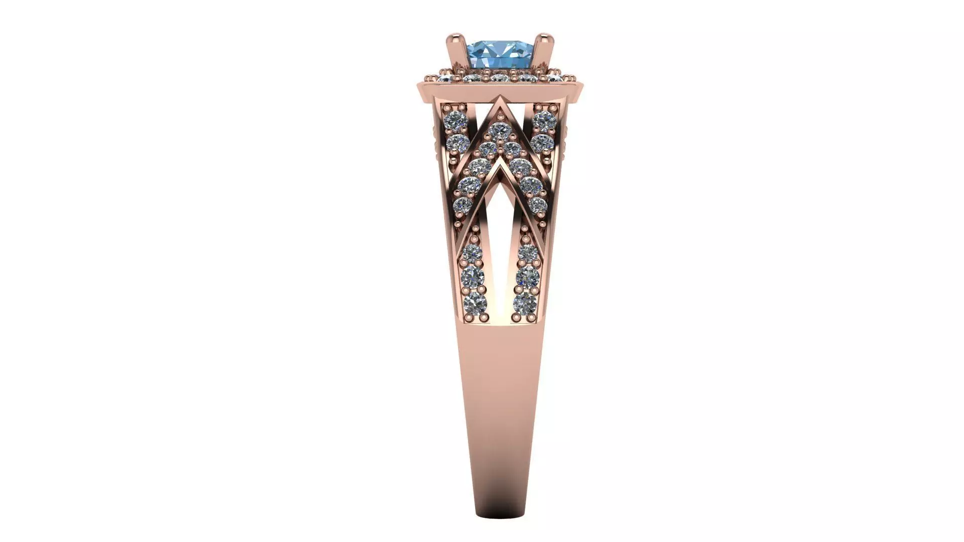 Engagement ring Free 3D model