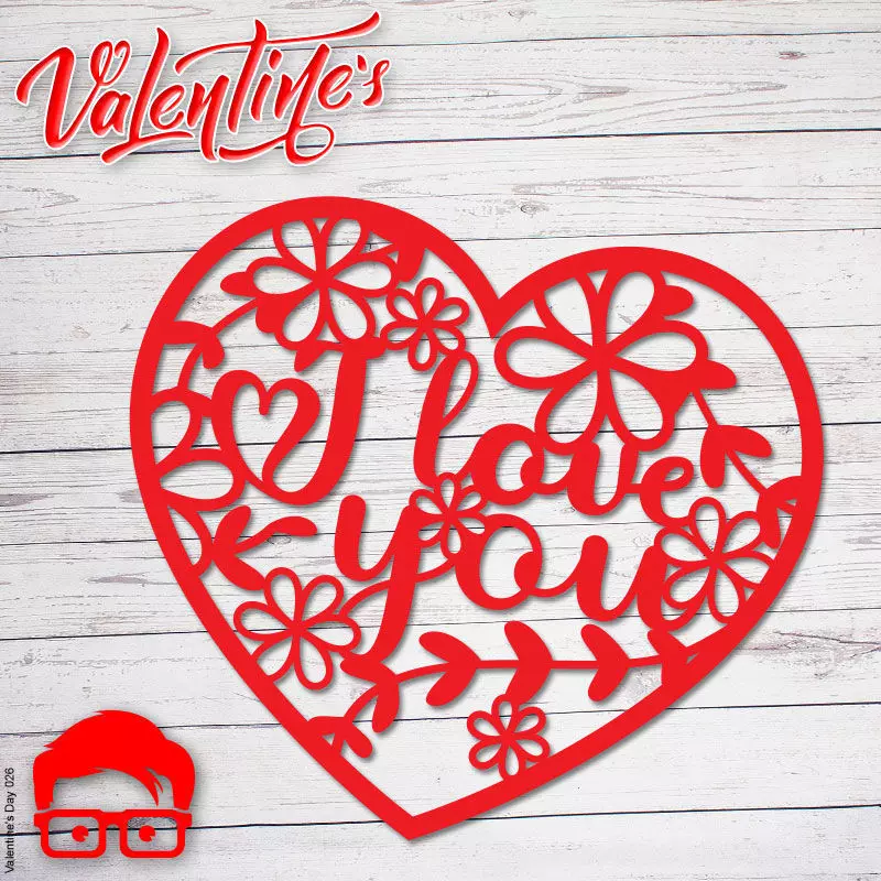 Valentines Day heart ornament gift for your loved one 3D print model_0