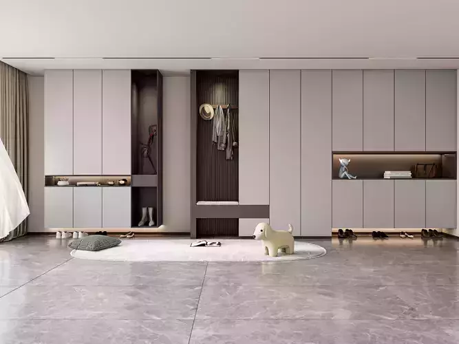 Entryway hallway entrance hall corridor  furniture 3 3D model