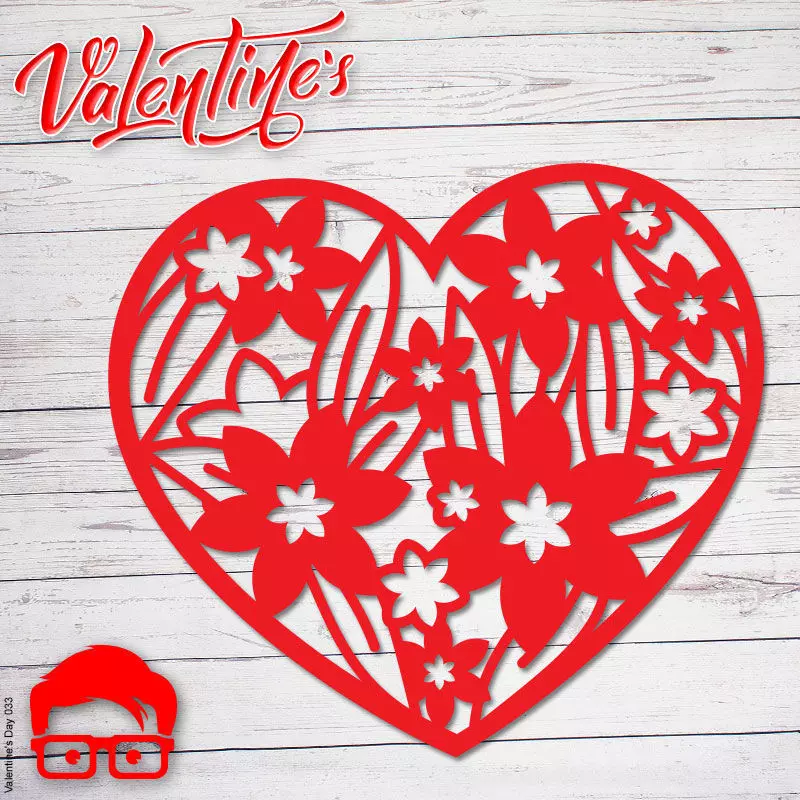 Valentines Day heart ornament gift for your loved one 3D print model_0