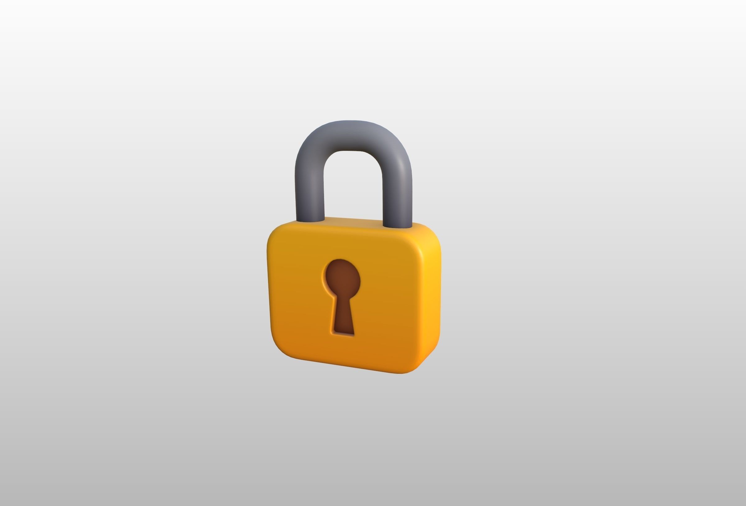 Padlock 3D model_10