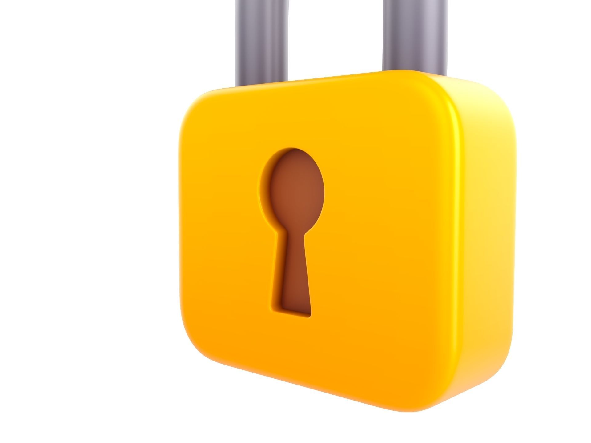Padlock 3D model_8