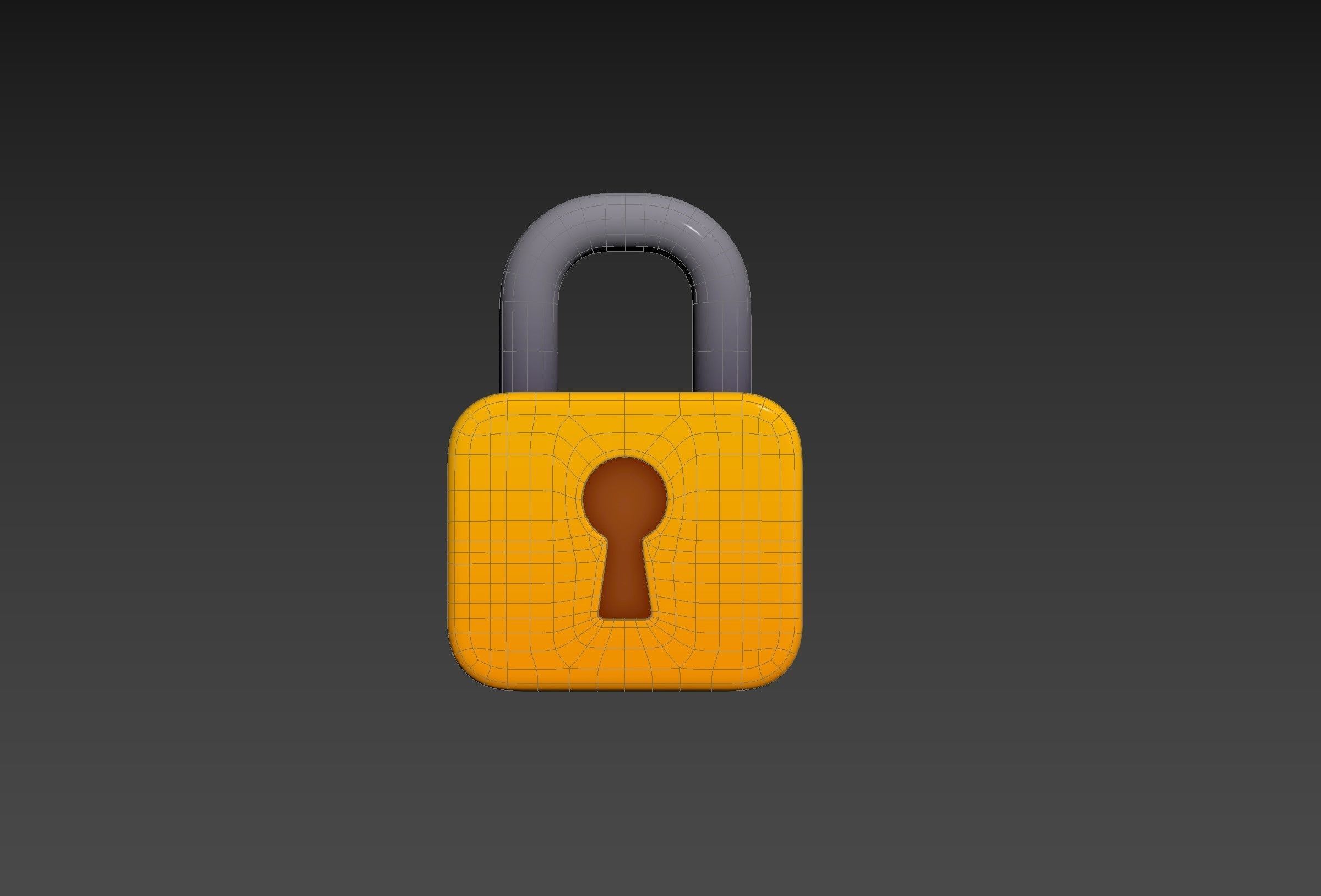 Padlock 3D model_19
