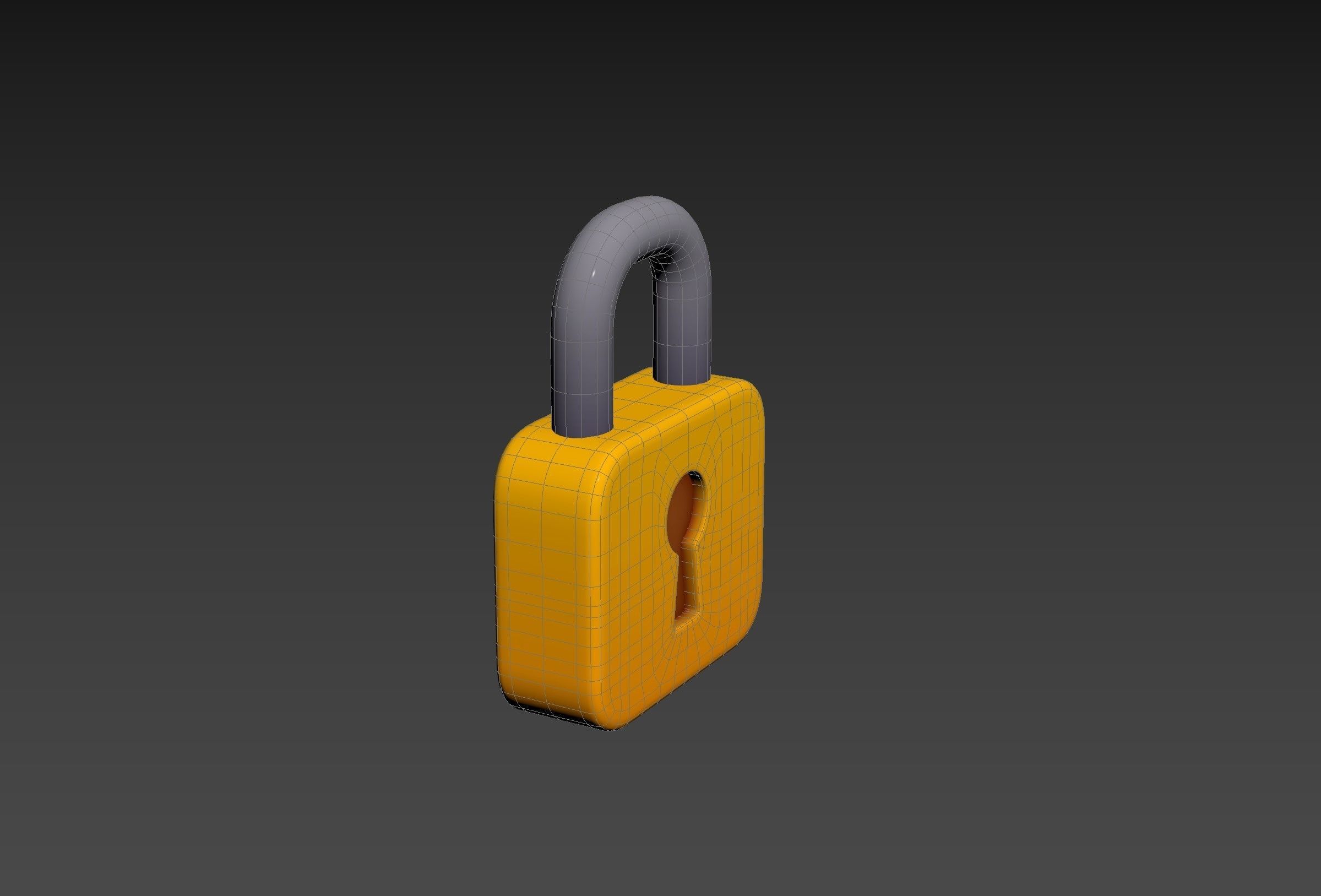 Padlock 3D model_21