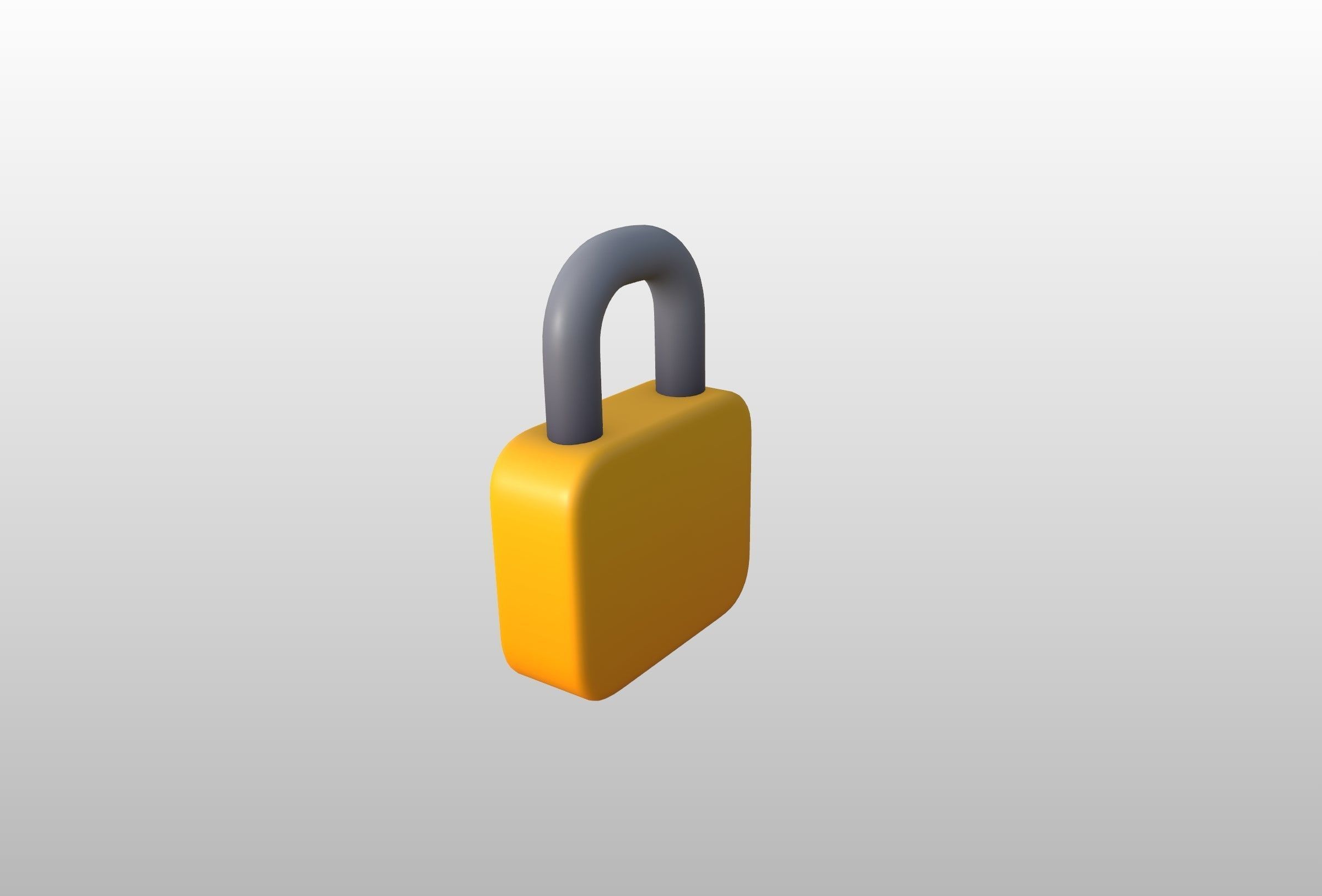 Padlock 3D model_14
