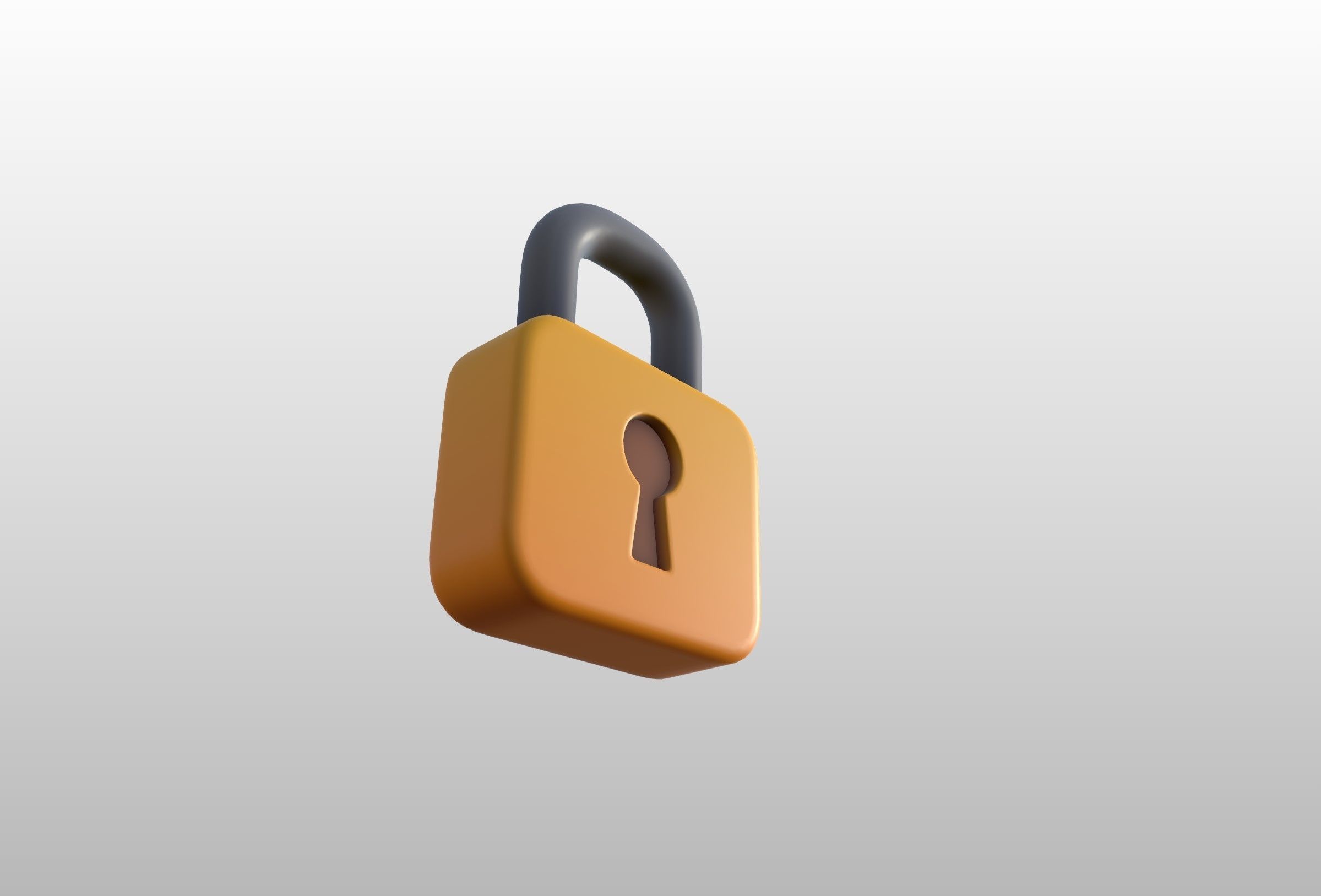 Padlock 3D model_11