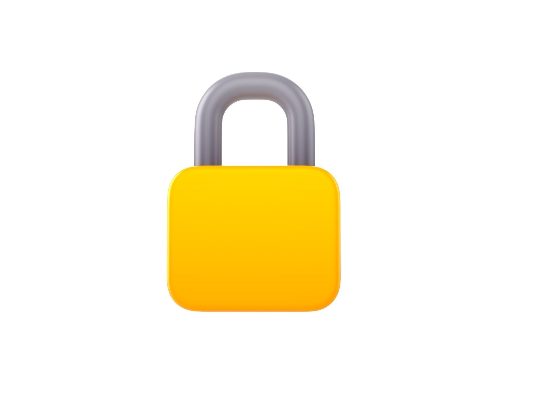 Padlock 3D model_5