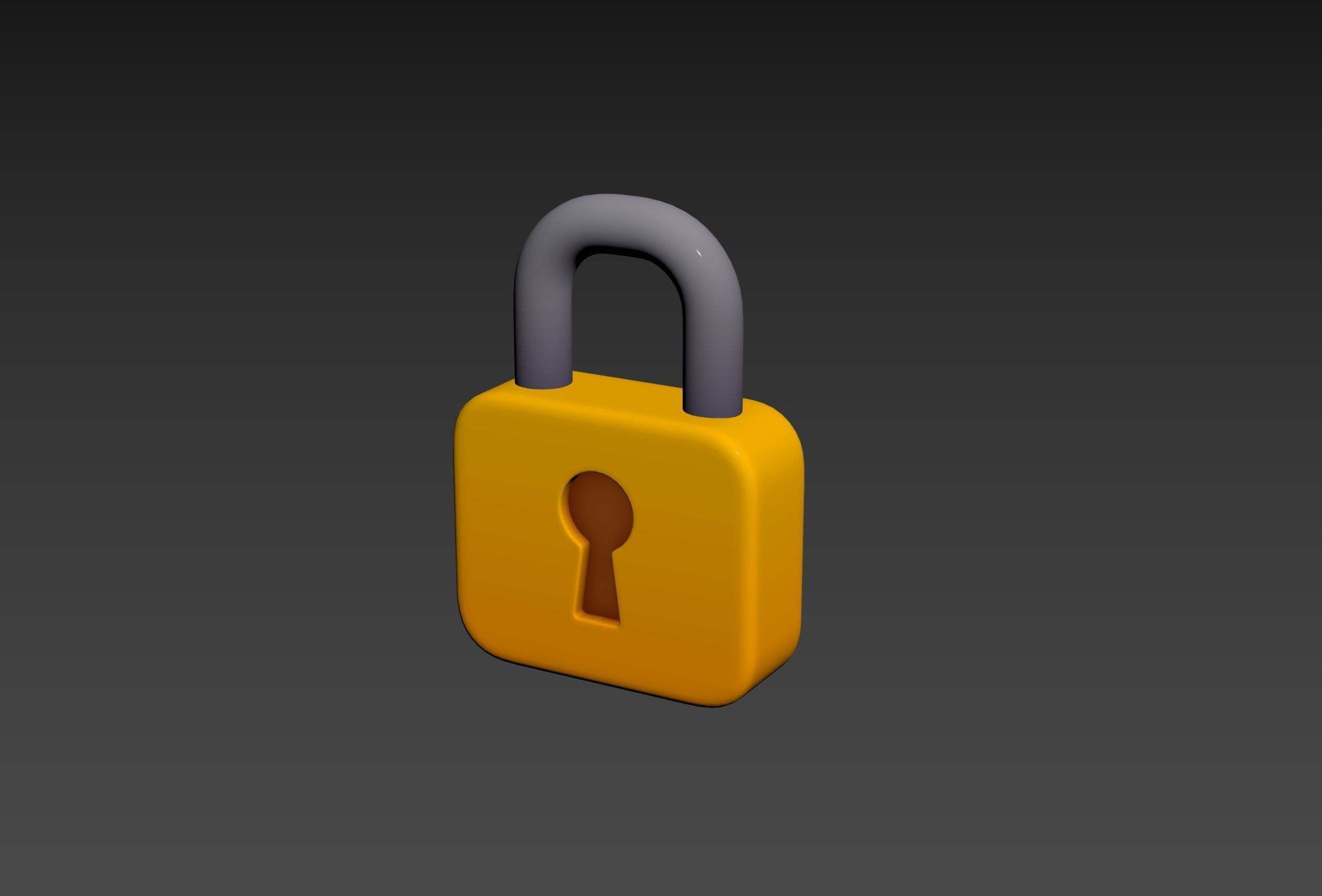Padlock 3D model_16