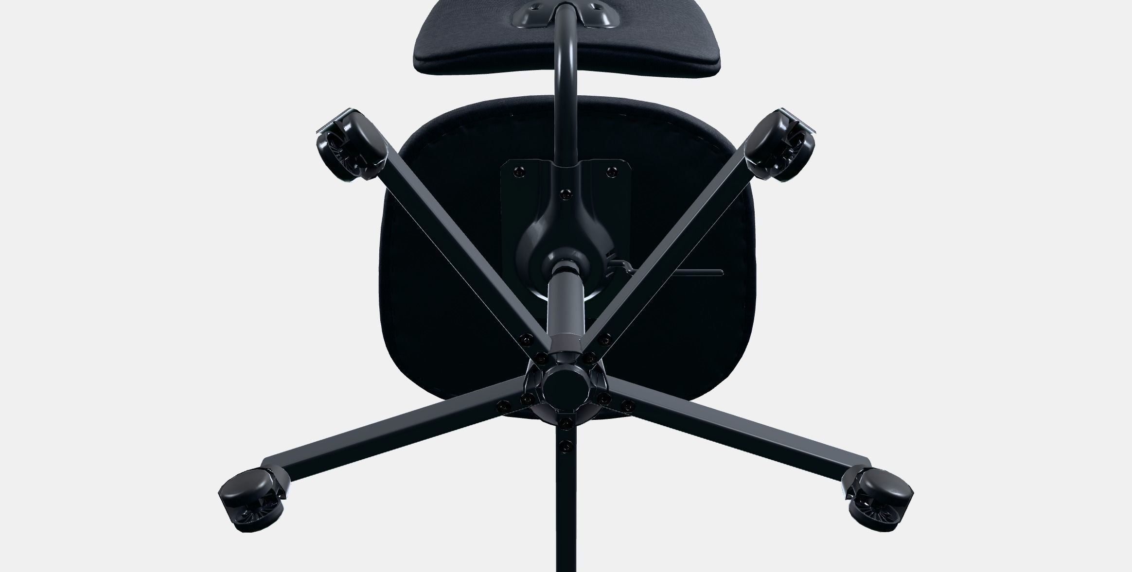 BLECKBERGET Swivel chair 2 Low-poly 3D model_9