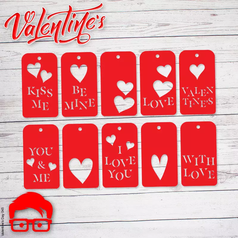 Valentines Day tags ornament gift for your loved one 3D print model