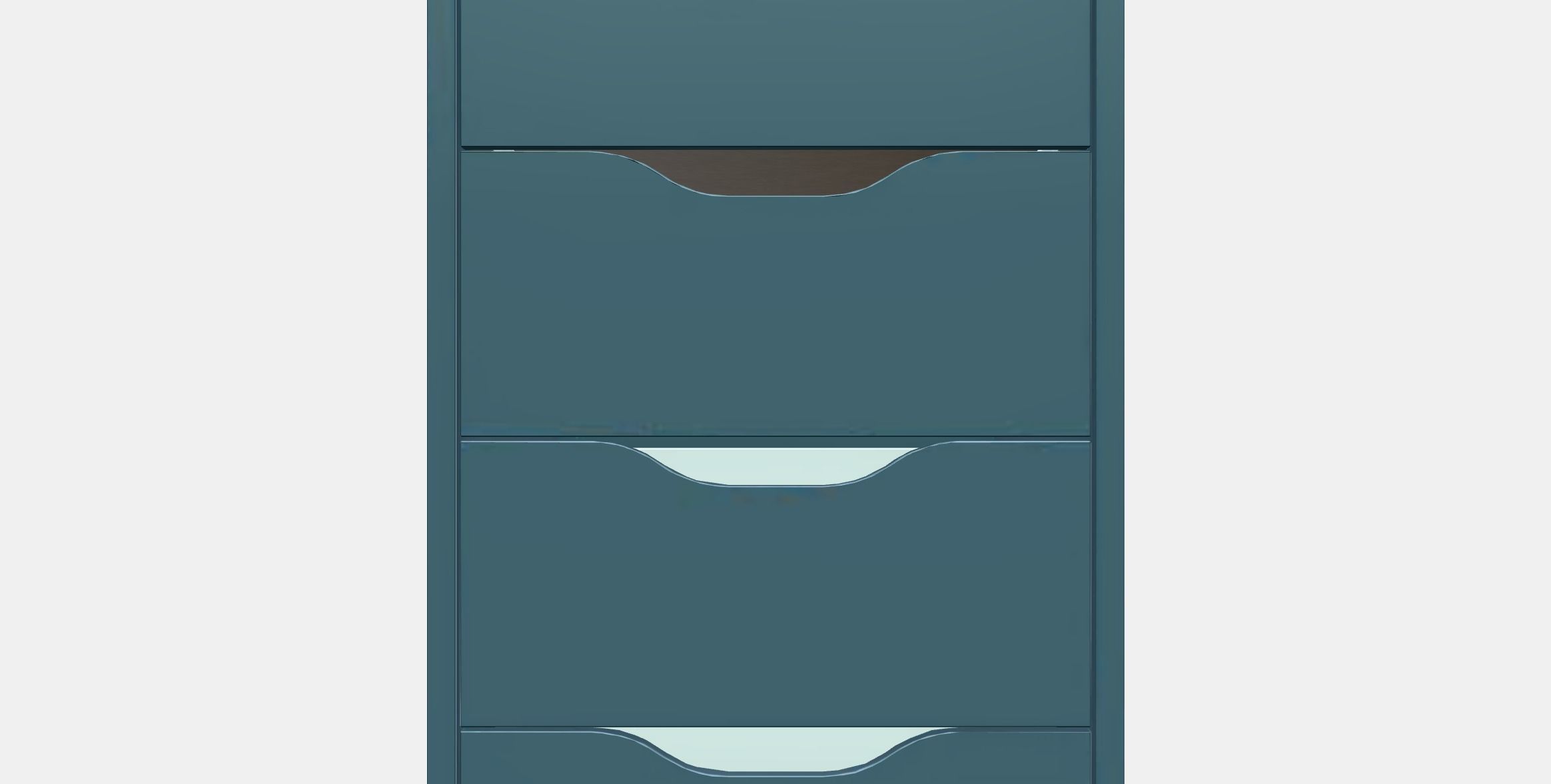 ALEX Drawer unit Low-poly 3D model_11