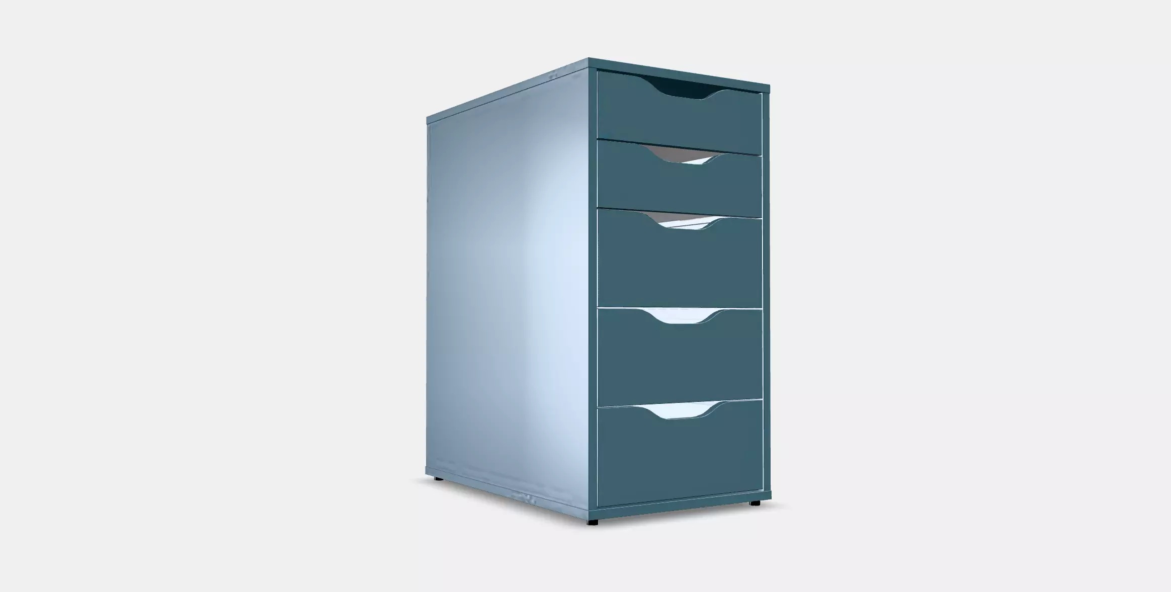 ALEX Drawer unit Low-poly 3D model_0