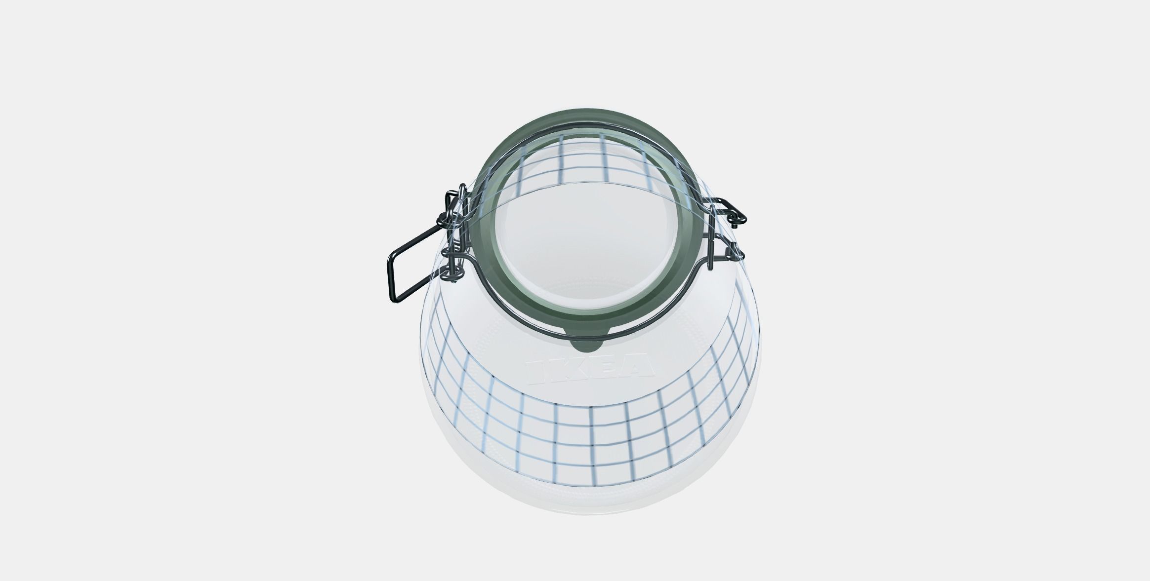 KORKEN Jar with lid 1 Low-poly 3D model_5