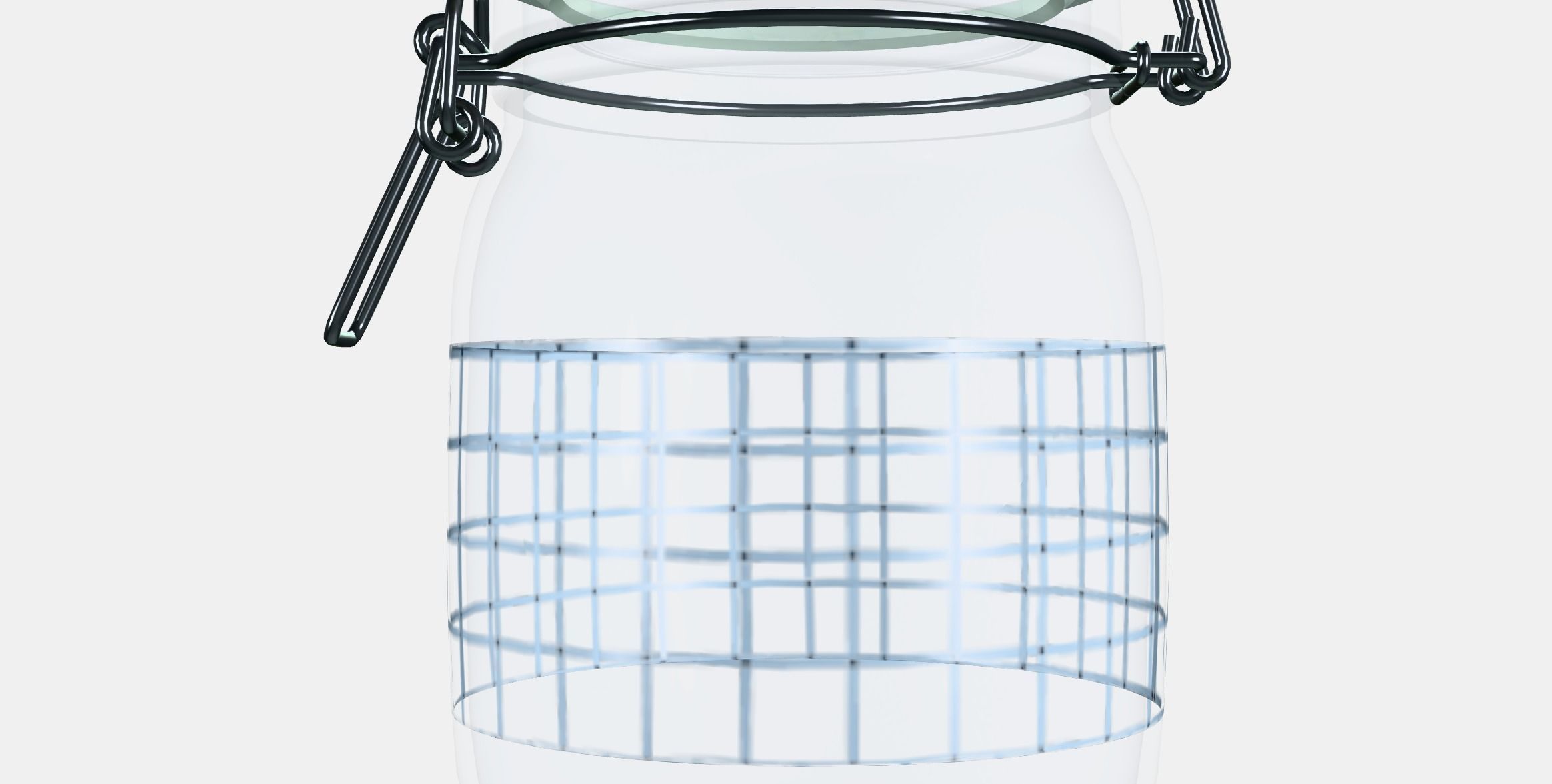 KORKEN Jar with lid 1 Low-poly 3D model_15