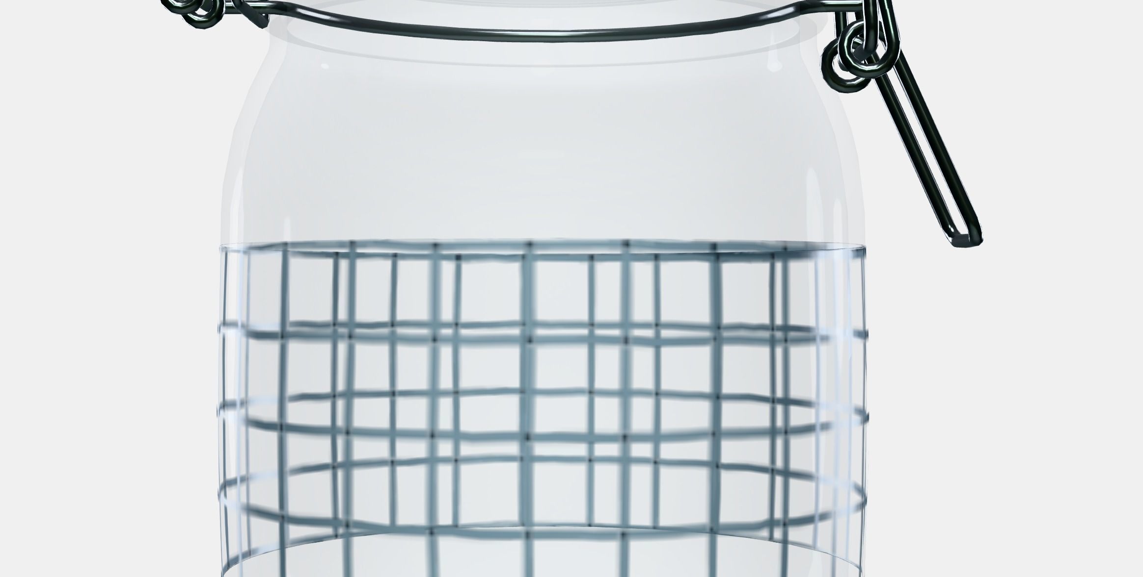 KORKEN Jar with lid 1 Low-poly 3D model_11