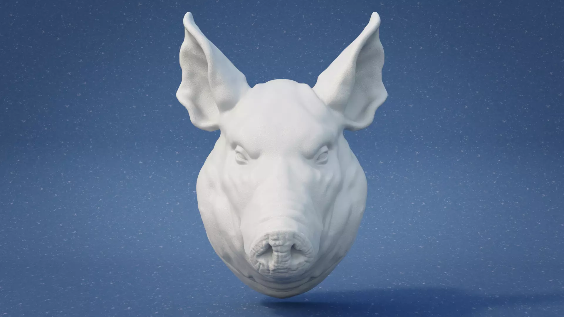 Pig Head Wall Mount 3D print model