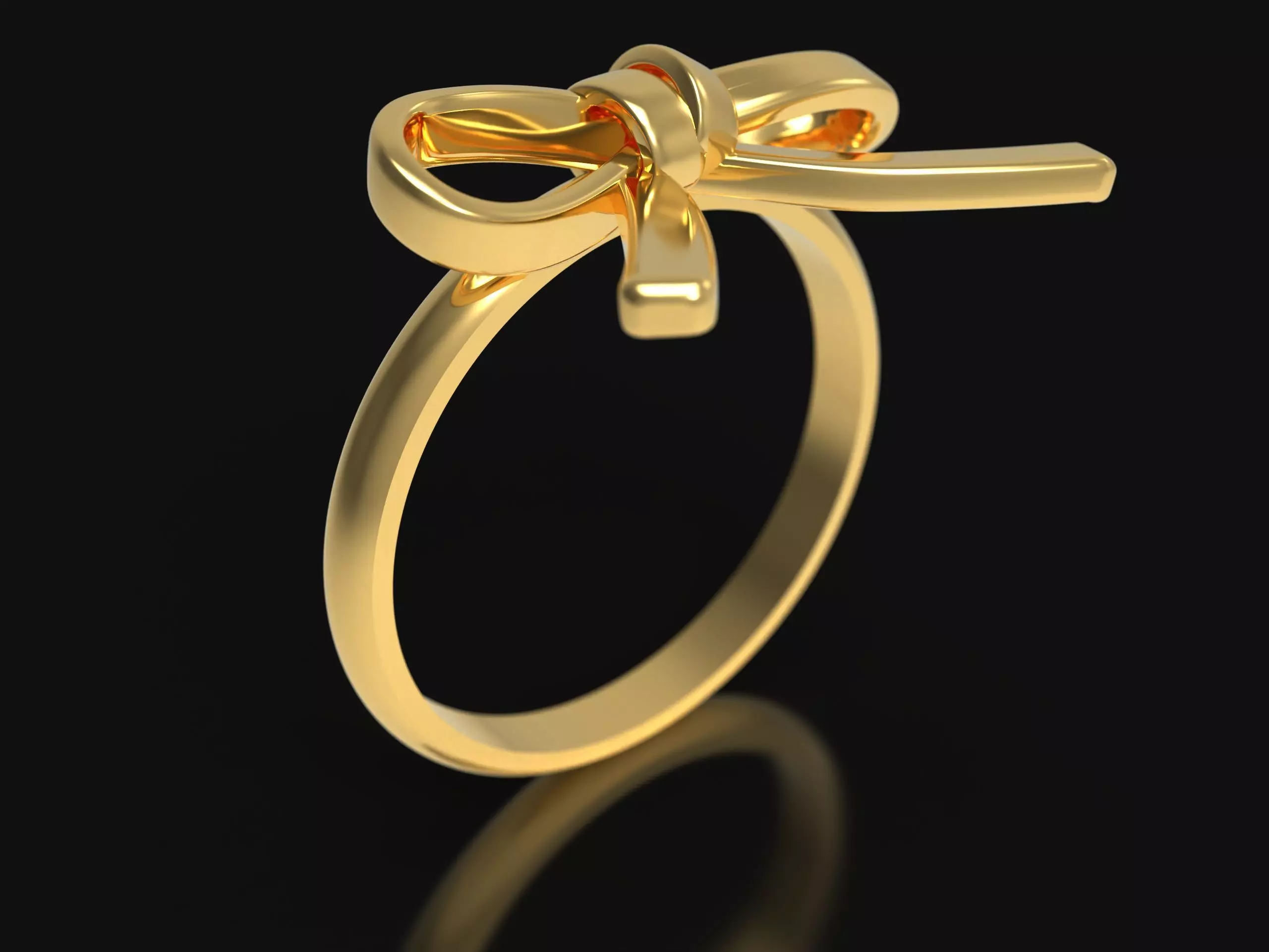 BOW TIE RING 3D print model_0