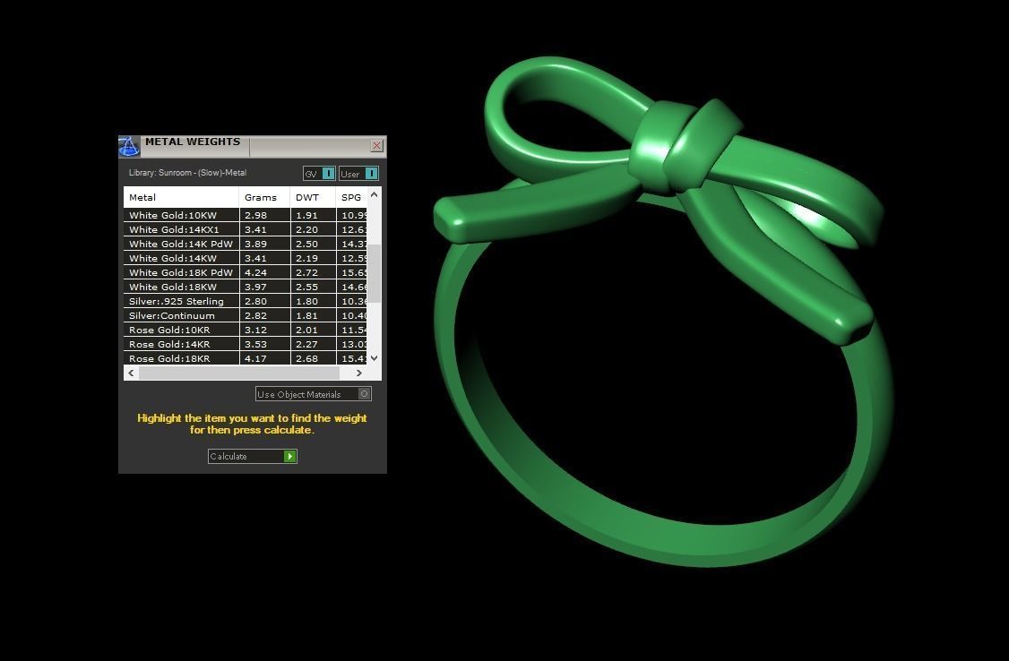 BOW TIE RING 3D print model_9