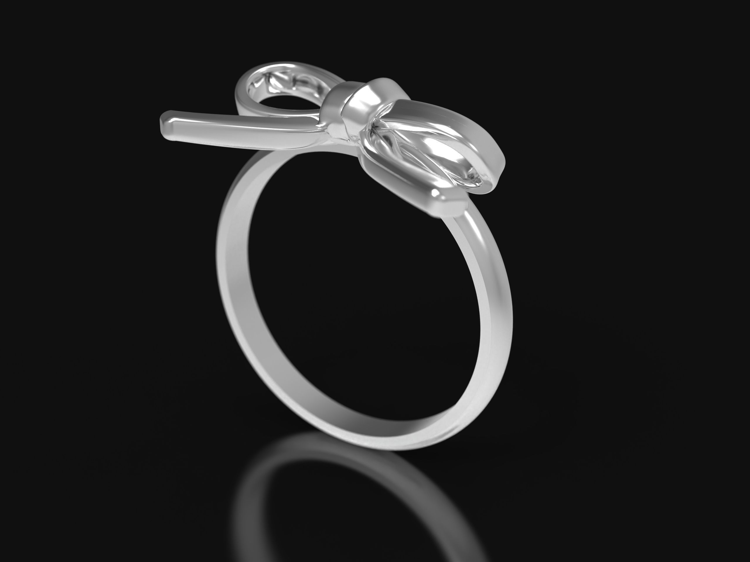 BOW TIE RING 3D print model_6