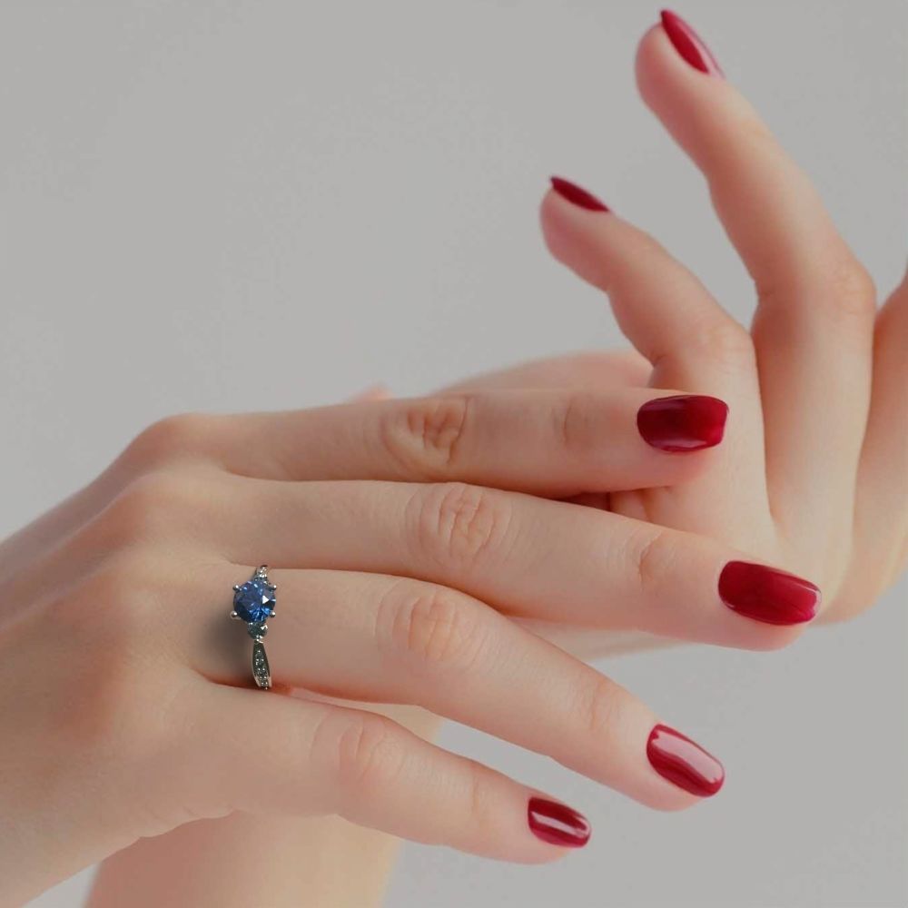 3 stone ring 3D print model_4