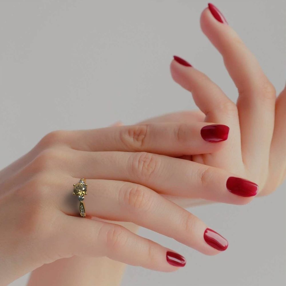 3 stone ring 3D print model_21