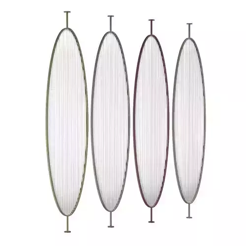 Bowling lane pony wall custom metal oval PBR